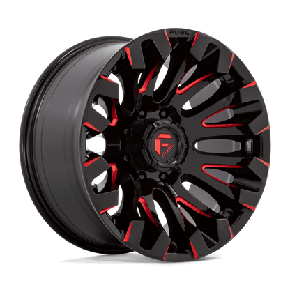 Fuel 1PC D829 QUAKE GLOSS BLACK MILLED RED TINT