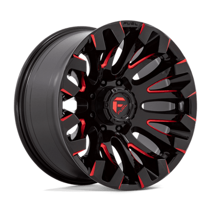 Fuel 1PC D829 QUAKE GLOSS BLACK MILLED RED TINT