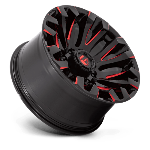 Fuel 1PC D829 QUAKE GLOSS BLACK MILLED RED TINT