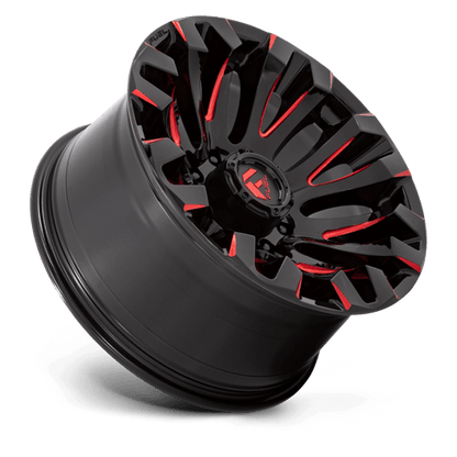 Fuel 1PC D829 QUAKE GLOSS BLACK MILLED RED TINT