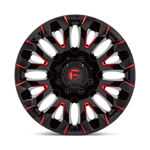 Fuel 1PC D829 QUAKE GLOSS BLACK MILLED RED TINT