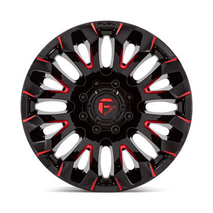 Fuel 1PC D829 QUAKE GLOSS BLACK MILLED RED TINT