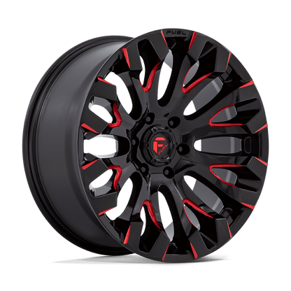 Fuel 1PC D829 QUAKE GLOSS BLACK MILLED RED TINT