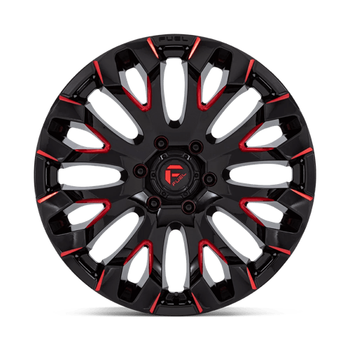 Fuel 1PC D829 QUAKE GLOSS BLACK MILLED RED TINT