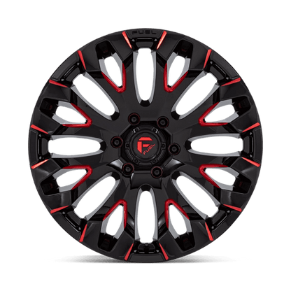 Fuel 1PC D829 QUAKE GLOSS BLACK MILLED RED TINT