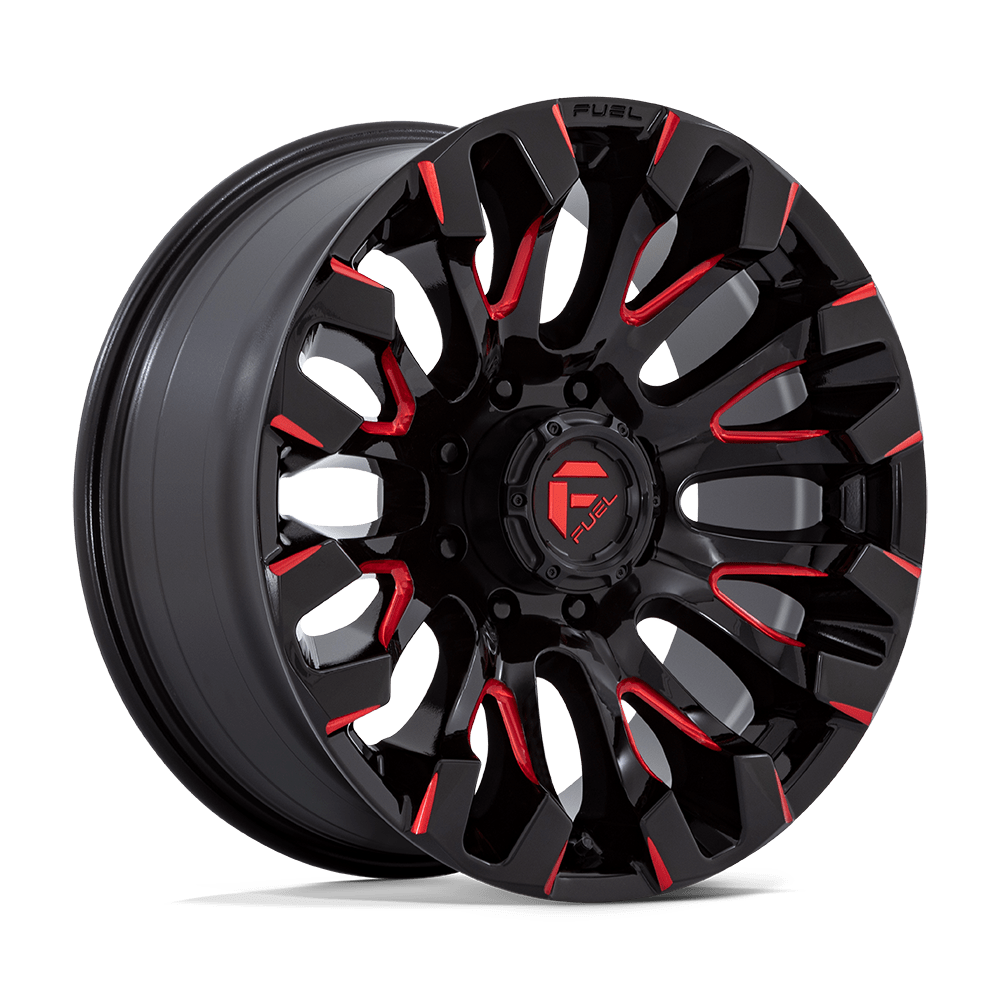 Fuel 1PC D829 QUAKE GLOSS BLACK MILLED RED TINT