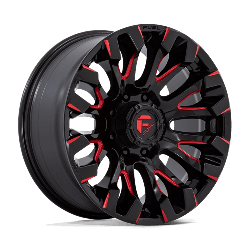 Fuel 1PC D829 QUAKE GLOSS BLACK MILLED RED TINT