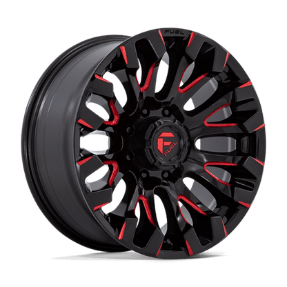 Fuel 1PC D829 QUAKE GLOSS BLACK MILLED RED TINT