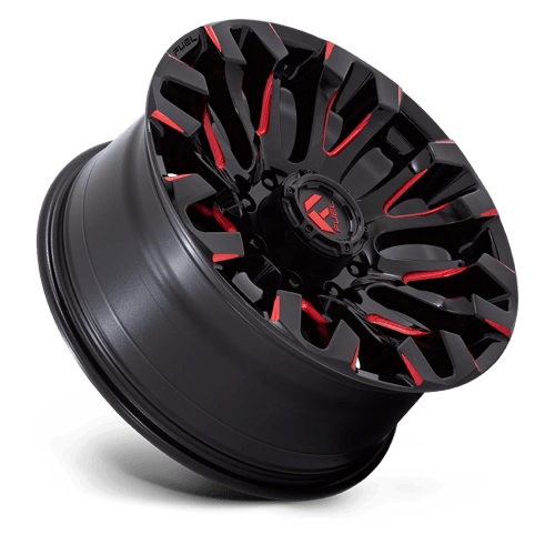 Fuel 1PC D829 QUAKE GLOSS BLACK MILLED RED TINT