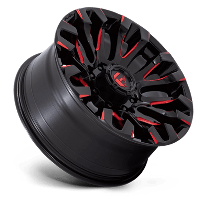 Fuel 1PC D829 QUAKE GLOSS BLACK MILLED RED TINT