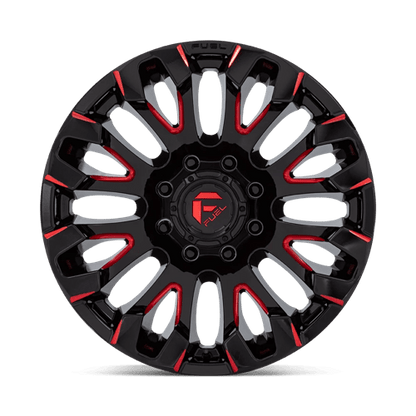 Fuel 1PC D829 QUAKE GLOSS BLACK MILLED RED TINT