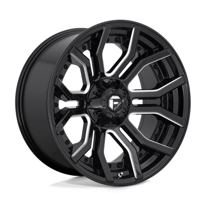 Fuel 1PC D711 RAGE GLOSS BLACK MILLED