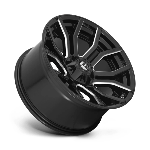 Fuel 1PC D711 RAGE GLOSS BLACK MILLED