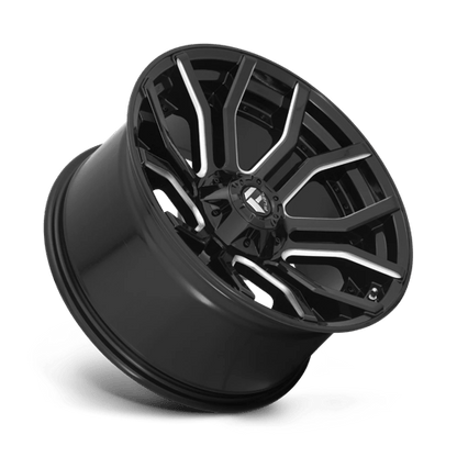 Fuel 1PC D711 RAGE GLOSS BLACK MILLED