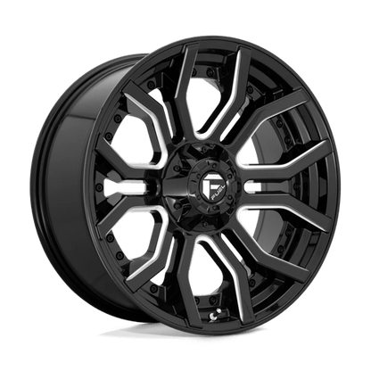 Fuel 1PC D711 RAGE GLOSS BLACK MILLED