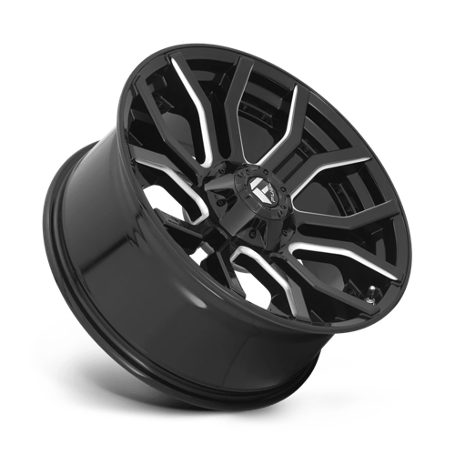 Fuel 1PC D711 RAGE GLOSS BLACK MILLED