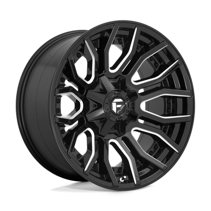 Fuel 1PC D711 RAGE GLOSS BLACK MILLED