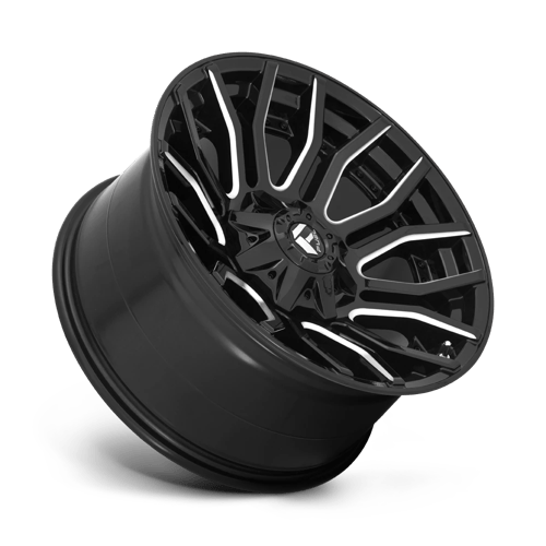 Fuel 1PC D711 RAGE GLOSS BLACK MILLED