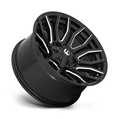 Fuel 1PC D711 RAGE GLOSS BLACK MILLED