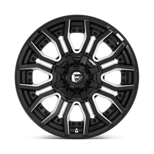 Fuel 1PC D711 RAGE GLOSS BLACK MILLED