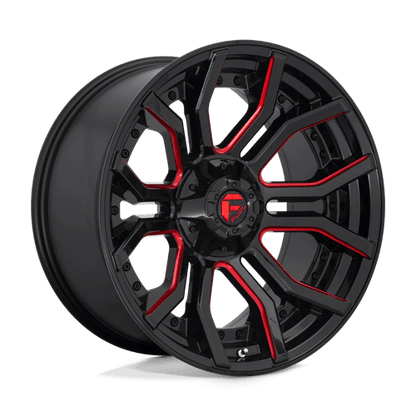 Fuel 1PC D712 RAGE GLOSS BLACK RED TINTED CLEAR