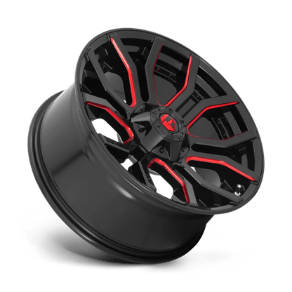 Fuel 1PC D712 RAGE GLOSS BLACK RED TINTED CLEAR