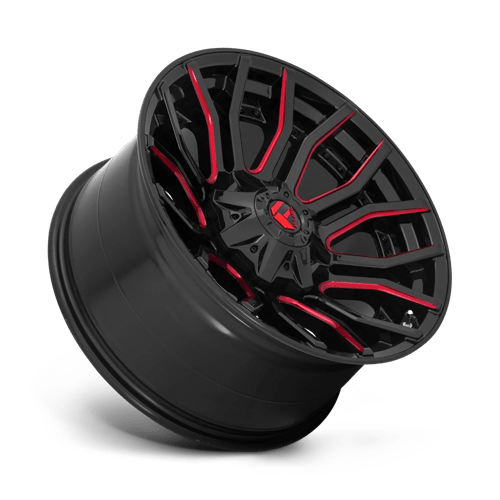 Fuel 1PC D712 RAGE GLOSS BLACK RED TINTED CLEAR
