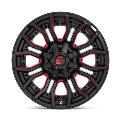 Fuel 1PC D712 RAGE GLOSS BLACK RED TINTED CLEAR