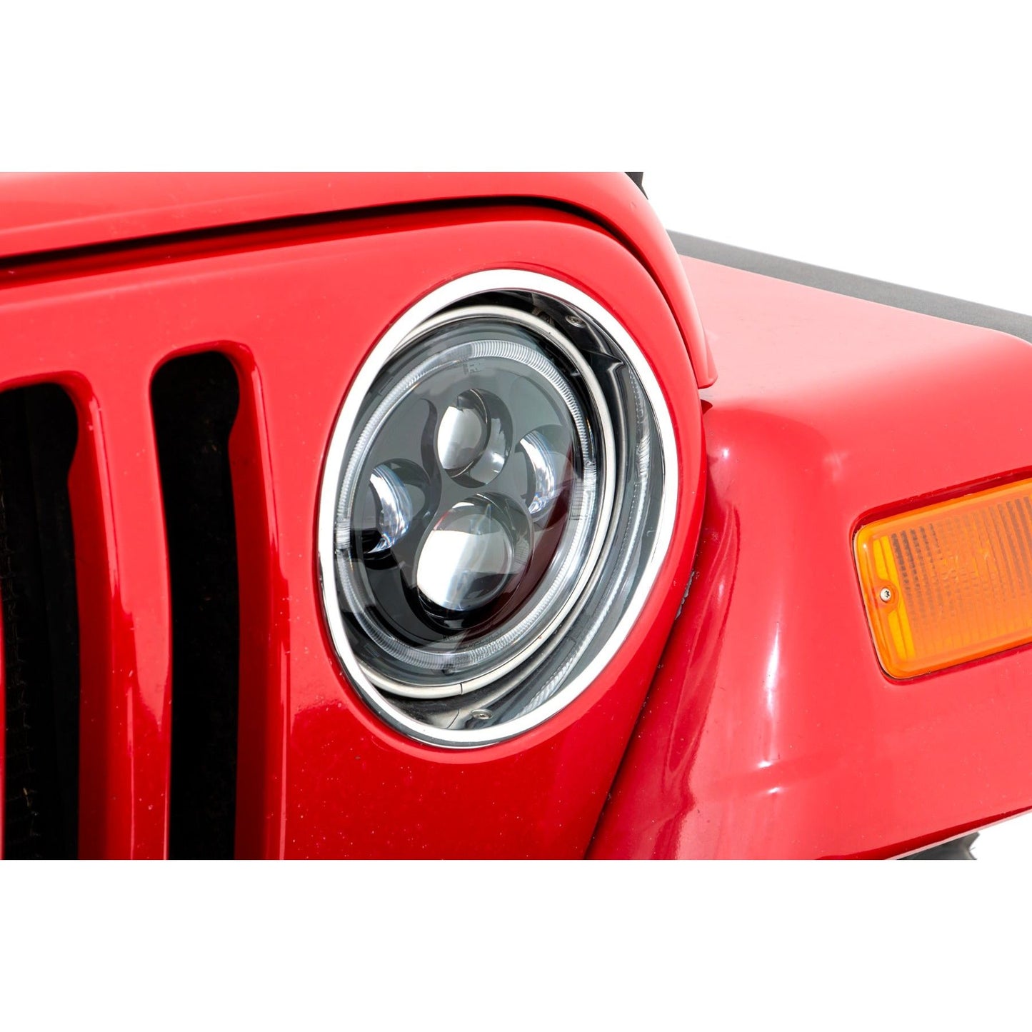 Rough Country 7 Inch DRL Halo LED Headlights I RCH5400