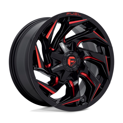 Fuel 1PC D755 REACTION GLOSS BLACK MILLED WITH RED TINT