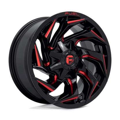 Fuel 1PC D755 REACTION GLOSS BLACK MILLED WITH RED TINT