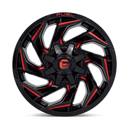 Fuel 1PC D755 REACTION GLOSS BLACK MILLED WITH RED TINT
