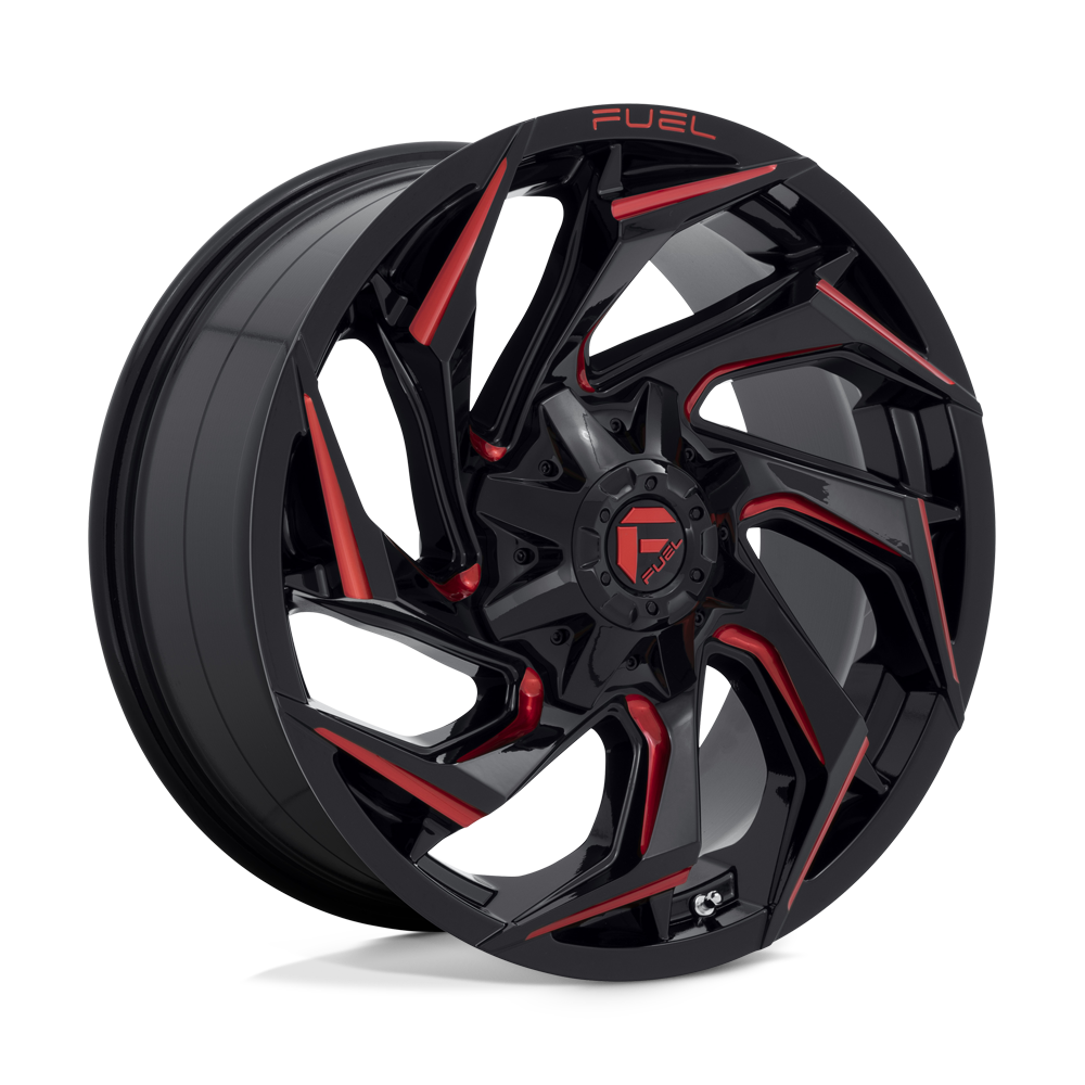 Fuel 1PC D755 REACTION GLOSS BLACK MILLED WITH RED TINT