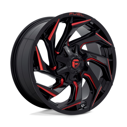 Fuel 1PC D755 REACTION GLOSS BLACK MILLED WITH RED TINT