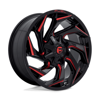 Fuel 1PC D755 REACTION GLOSS BLACK MILLED WITH RED TINT