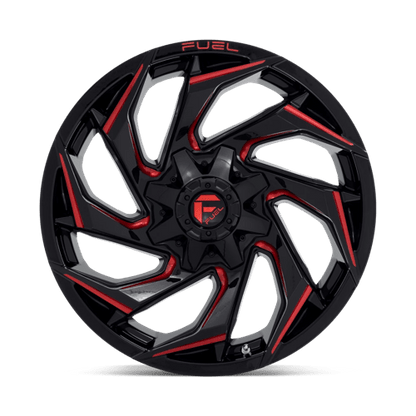 Fuel 1PC D755 REACTION GLOSS BLACK MILLED WITH RED TINT