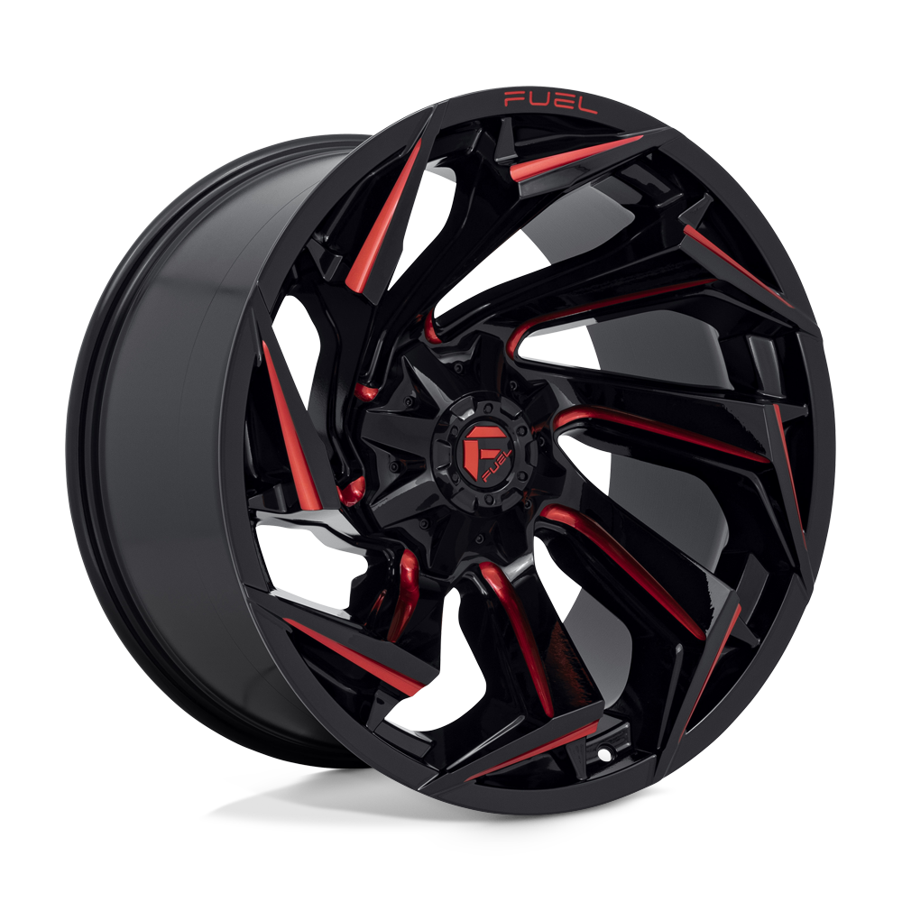 Fuel 1PC D755 REACTION GLOSS BLACK MILLED WITH RED TINT