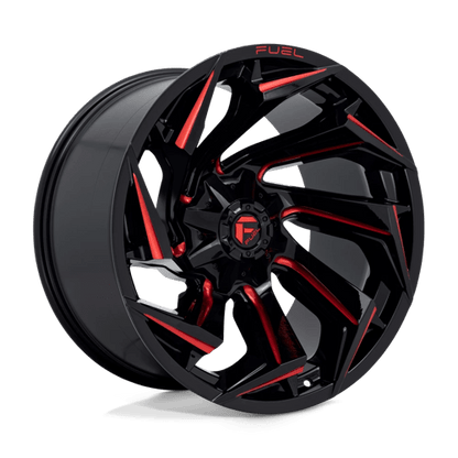 Fuel 1PC D755 REACTION GLOSS BLACK MILLED WITH RED TINT