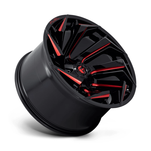 Fuel 1PC D755 REACTION GLOSS BLACK MILLED WITH RED TINT