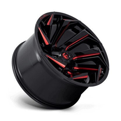 Fuel 1PC D755 REACTION GLOSS BLACK MILLED WITH RED TINT