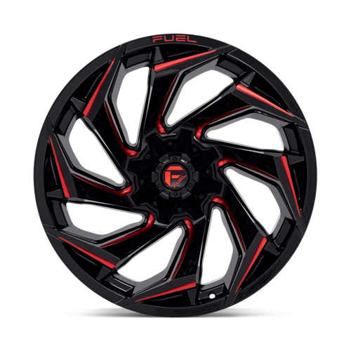 Fuel 1PC D755 REACTION GLOSS BLACK MILLED WITH RED TINT