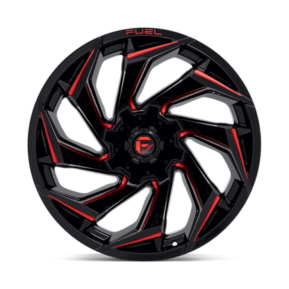 Fuel 1PC D755 REACTION GLOSS BLACK MILLED WITH RED TINT