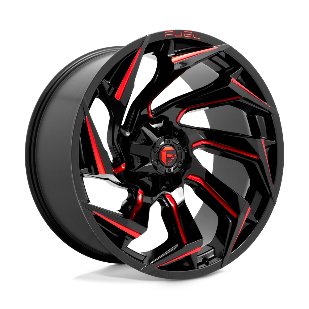 Fuel 1PC D755 REACTION GLOSS BLACK MILLED WITH RED TINT