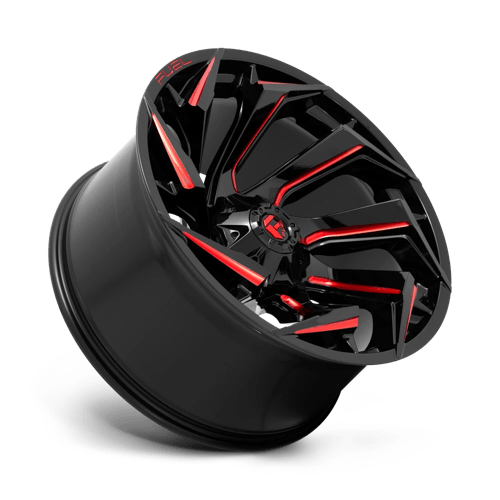 Fuel 1PC D755 REACTION GLOSS BLACK MILLED WITH RED TINT