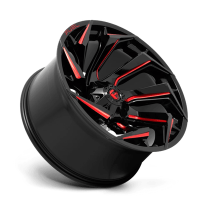 Fuel 1PC D755 REACTION GLOSS BLACK MILLED WITH RED TINT