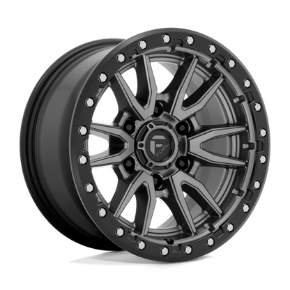 Fuel 1PC D680 REBEL MATTE GUN METAL BLACK BEAD RING