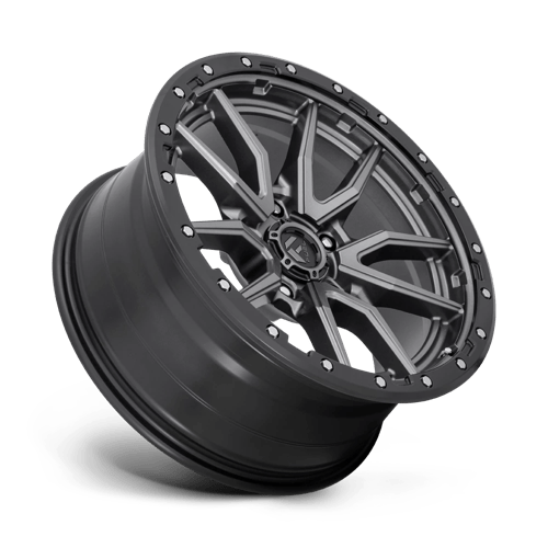 Fuel 1PC D680 REBEL MATTE GUN METAL BLACK BEAD RING