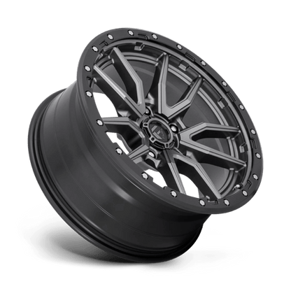 Fuel 1PC D680 REBEL MATTE GUN METAL BLACK BEAD RING