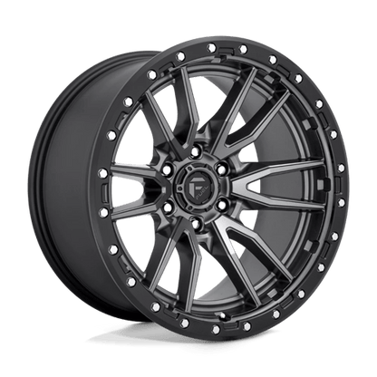 Fuel 1PC D680 REBEL MATTE GUN METAL BLACK BEAD RING