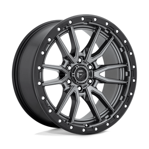 Fuel 1PC D680 REBEL MATTE GUN METAL BLACK BEAD RING